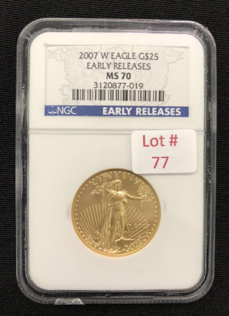 2007 W MS 70 American Eagle $25 Early Release (1 of 2)