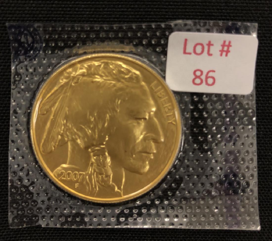 2007 Raw Buffalo/Indian Head  $50 Gold (1 of 2)