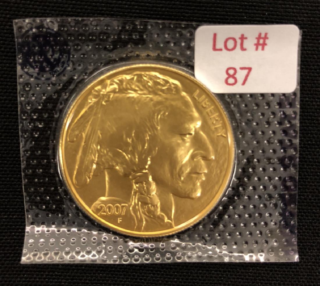2007 Raw Buffalo/Indian Head  $50 Gold (1 of 2)