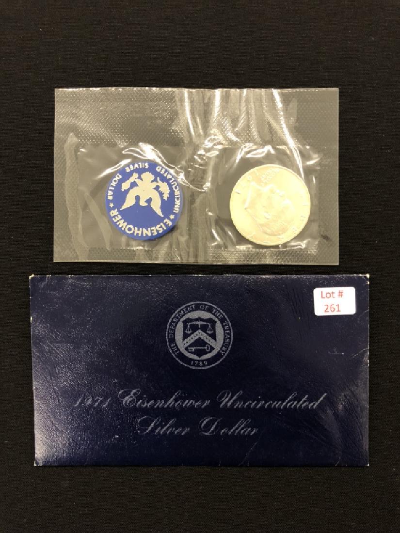1971  Eisenhower uncirculated silver dollar (1 of 3)