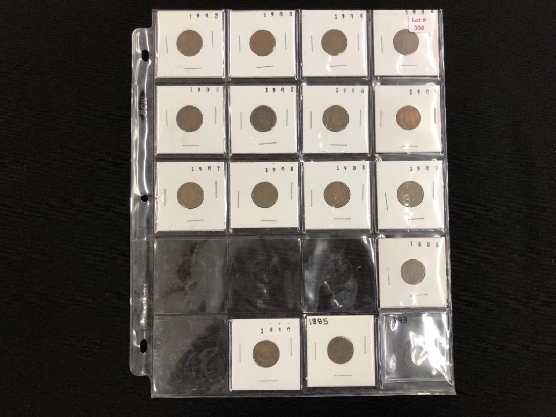 Indian Head Cent  1 sheet of 16 ea (1 of 2)
