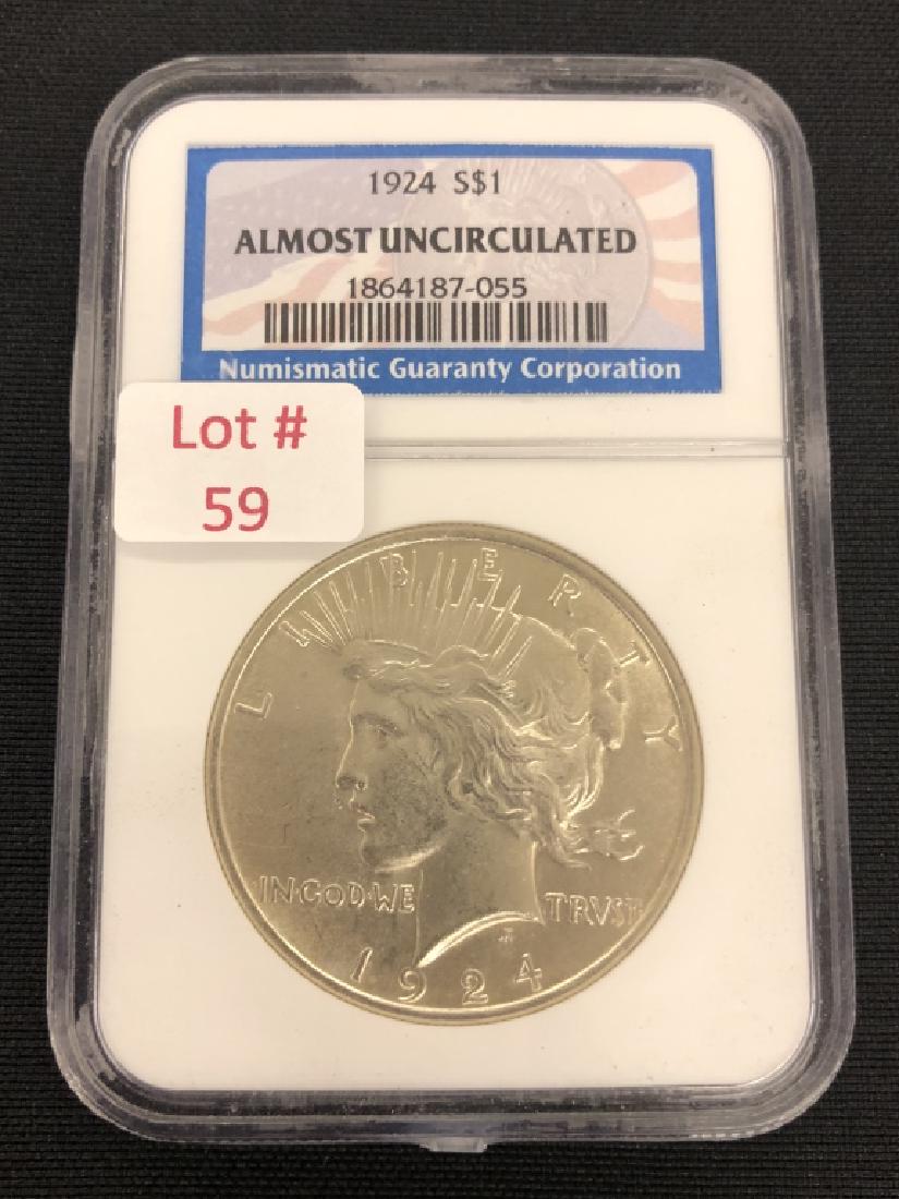 1924 Peace Silver Dollar (1 of 2)