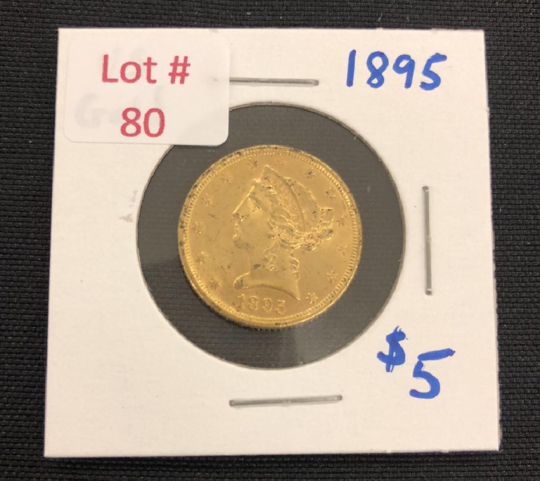 1895 U.S. Gold $5 Coin (1 of 2)