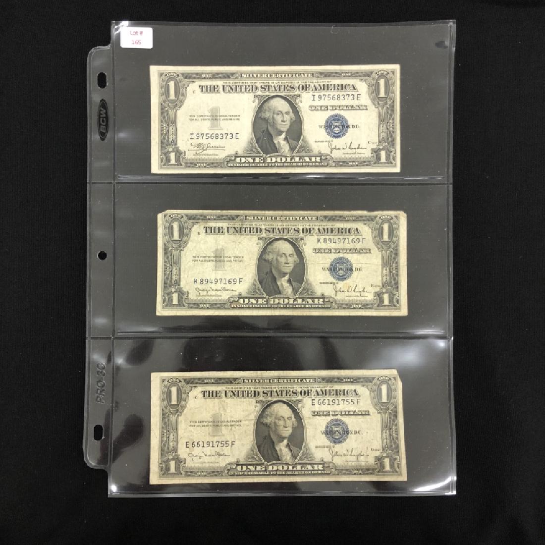 Three 1935 $1 US Silver Certificates (1 of 2)