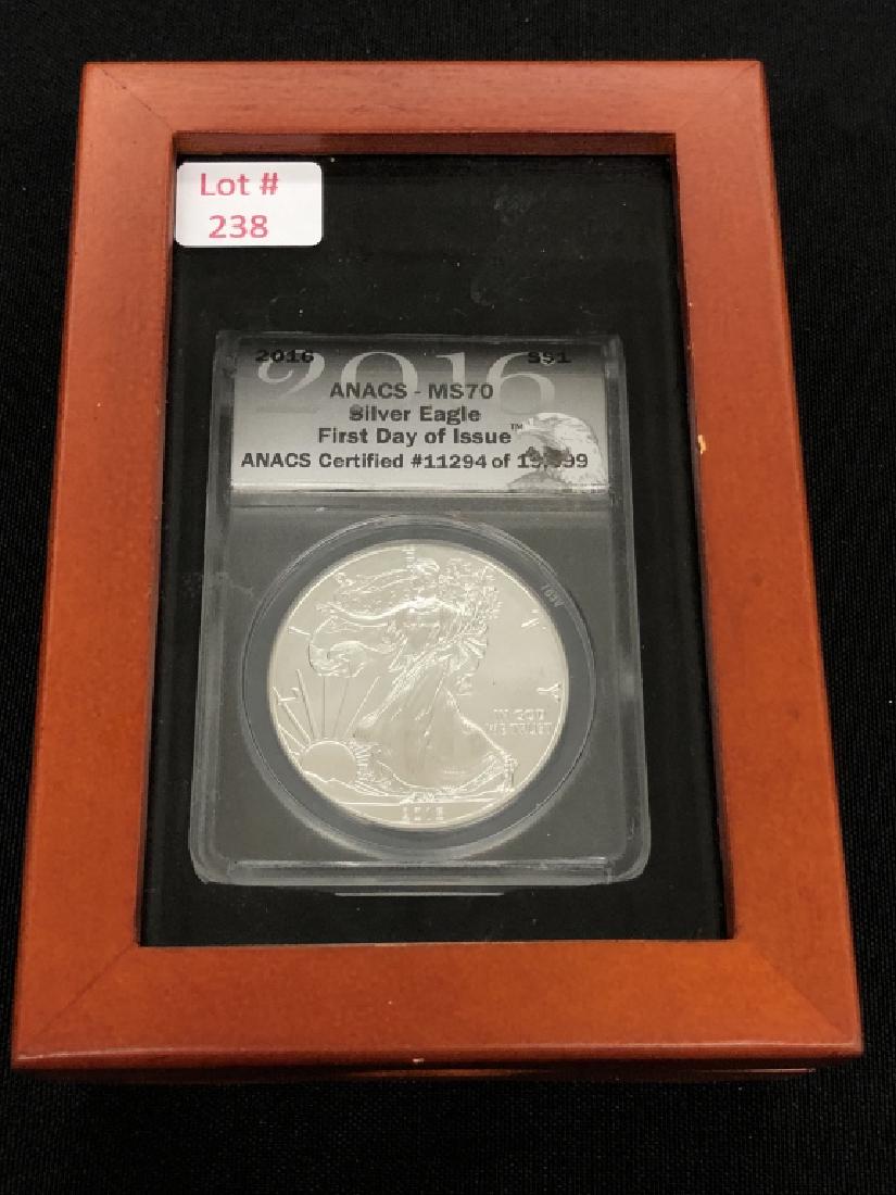 2016 Silver Eagle MS 70 FDOI (1 of 3)