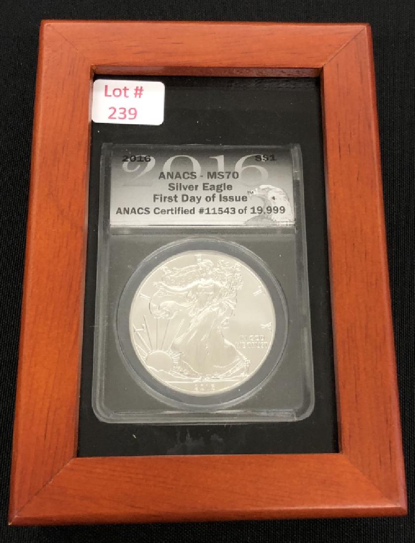 2016 Silver Eagle MS 70 FDOI (1 of 3)