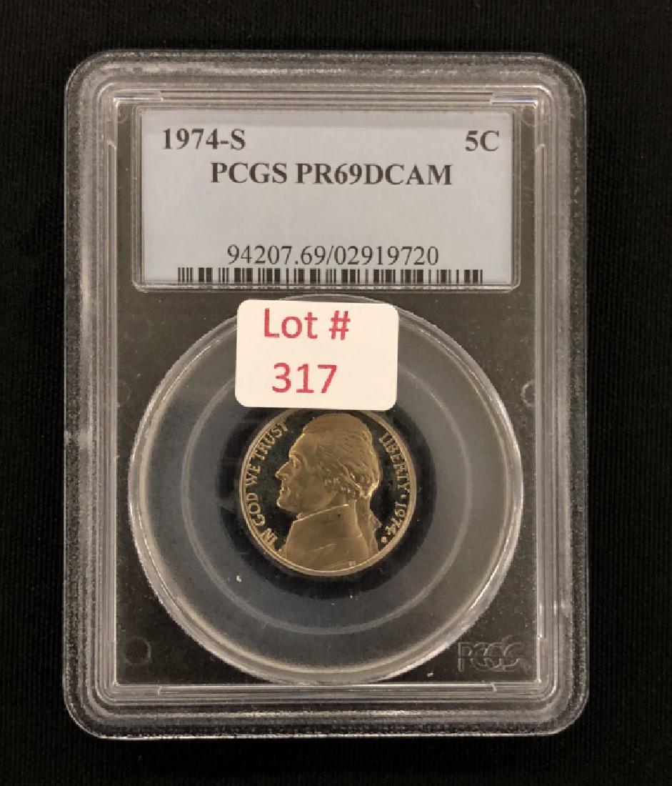 1974 S Jefferson Nickel: PF 69 DAM 94207.69/02919720 PCGS