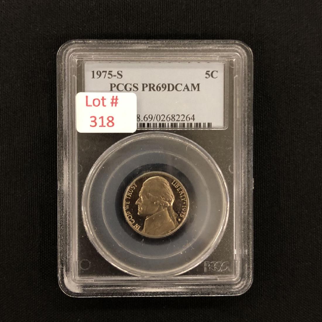 1975 S Jefferson Nickel: PF 69 DAM 94298.69/02682264 PCGS