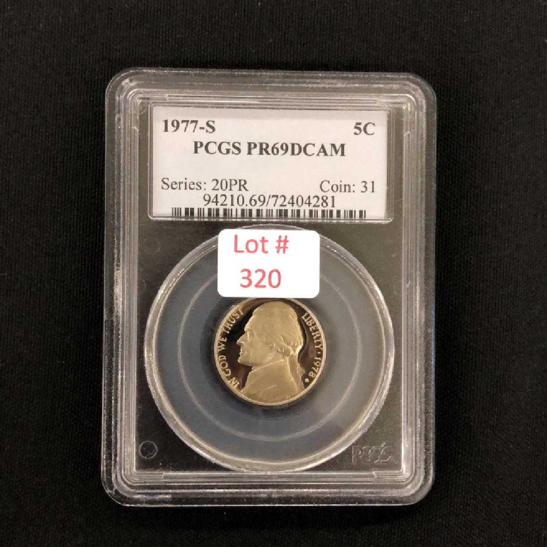 1977 S Jefferson Nickel: PF 69 DAM 94210.69/72404281 PCGS