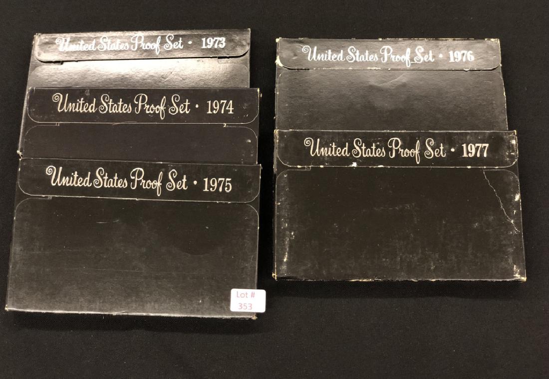 1973, 1974, 1975, 1976, 1977 U.S. Proof Sets (1 of 1)