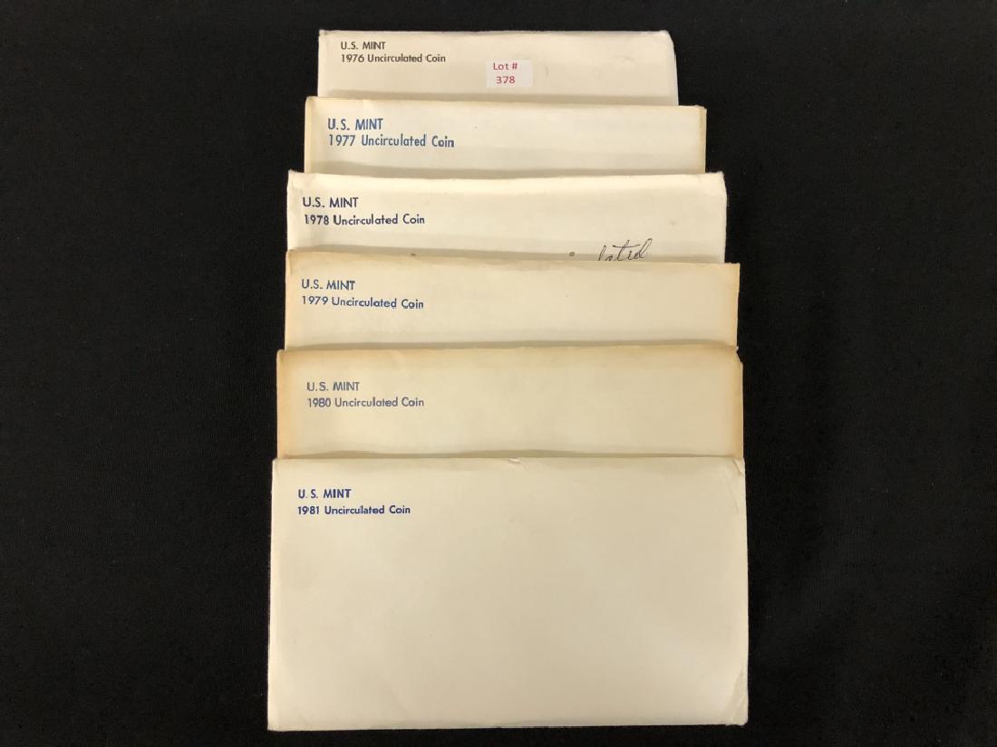 6 Mint Sets (1976/1977/1978/1979/1980/1981) (1 of 1)