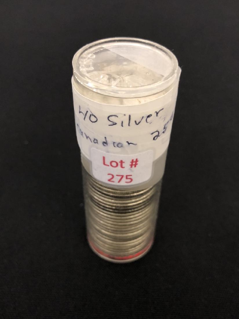 40 Canadian Assorted Silver Quarters (1 of 1)