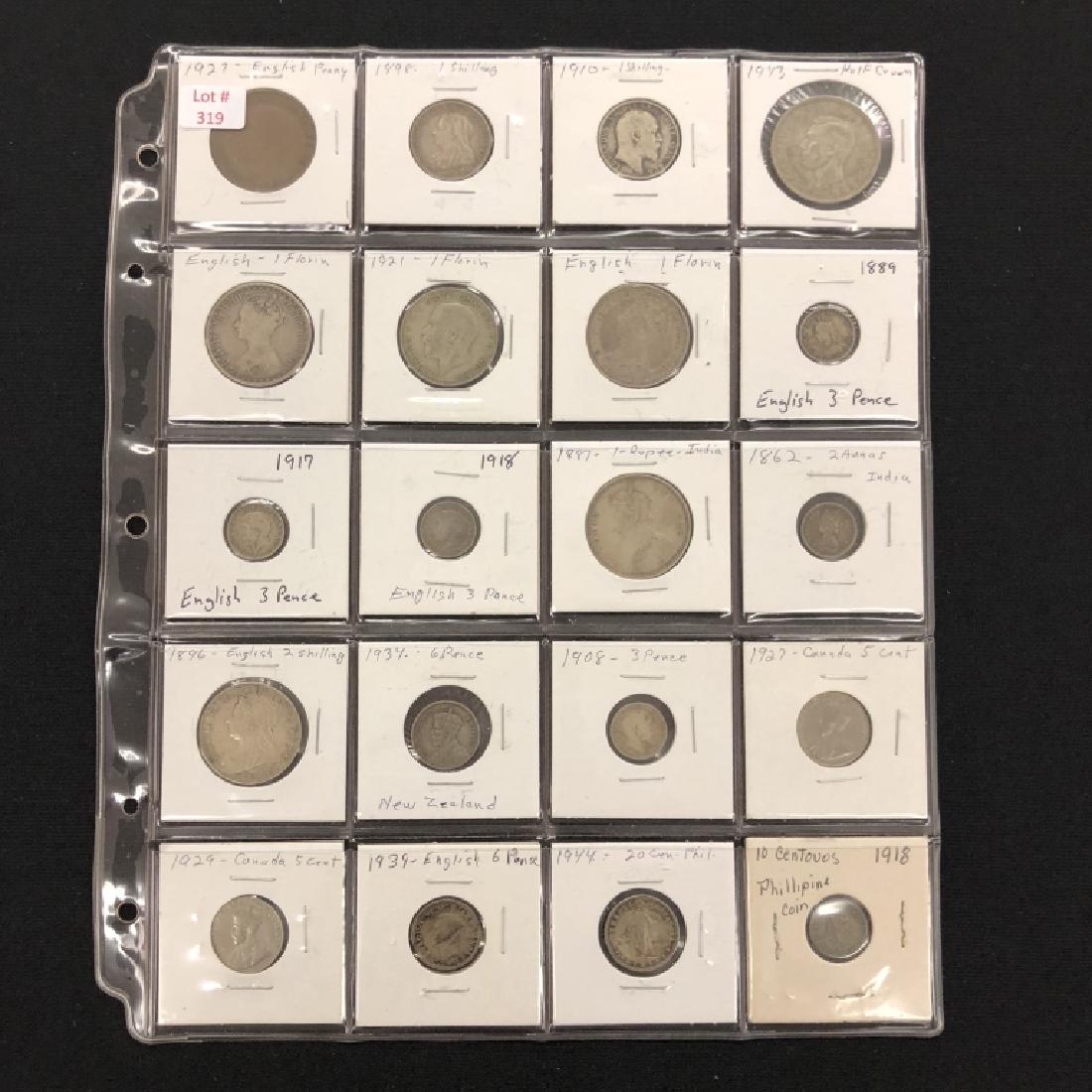 20 Assorted Foreign Coins (1 of 2)