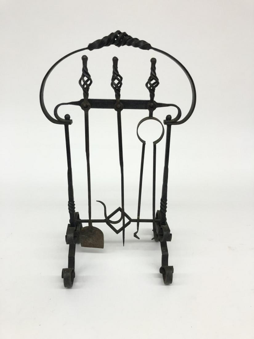 Hand Forged Wrought Iron Fireplace Tool Set Aug 09 2019