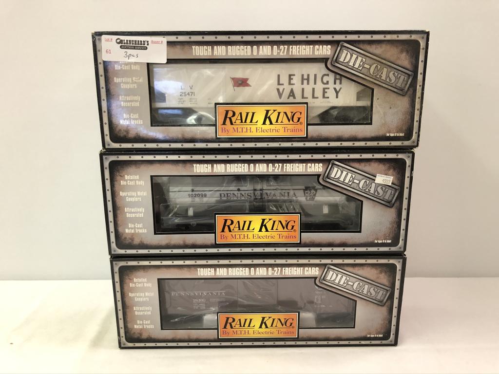 3 Rail King MTH Die-Cast Cars (1 of 2)