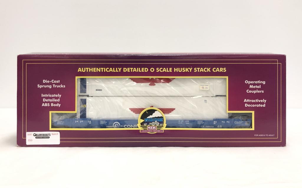 MTH Train 95010 Conrail Car 795112 Husky Stack Car (1 of 2)