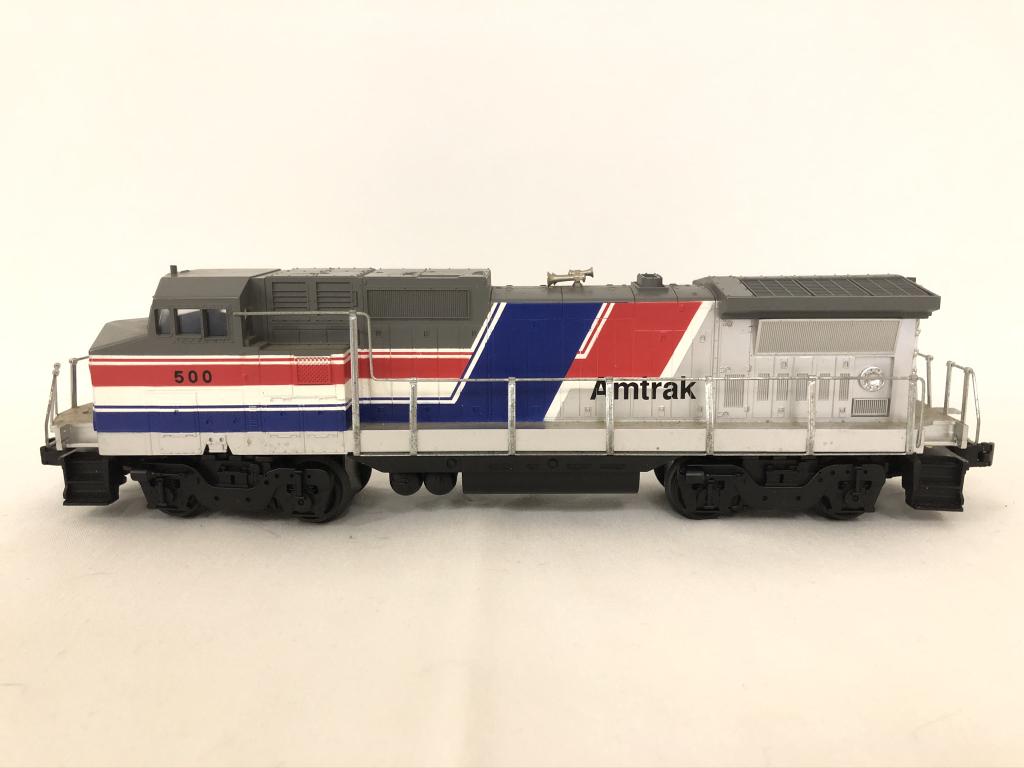 Rail King 2003 Amtrak Dash-8 3-Rail Diesel: All trains are from the Dwayne Martin Estate from Gouverneur, NY. He was an avid lifetime collector of "O" gauge trains and spent much of his free time traveling across the Northeast attending model t