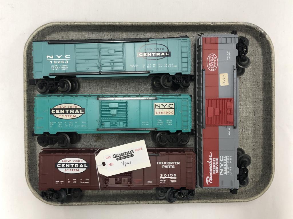 4 Lionel Train Cars - NYC Line (1 of 1)