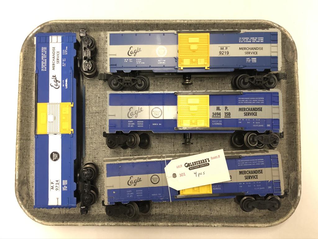 4 Lionel Train Cars - Missouri Pacific (1 of 1)