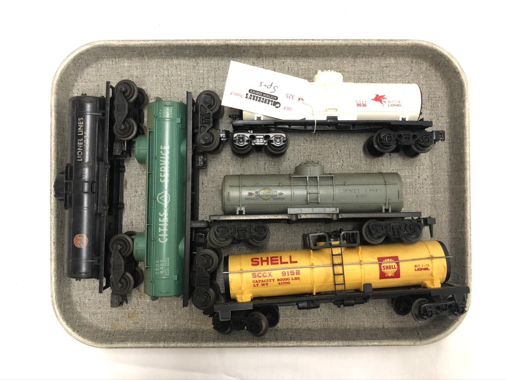 5 Lionel Train Tank Cars (1 of 1)
