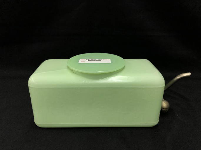 Rare Jadeite Water Cooler With Lid