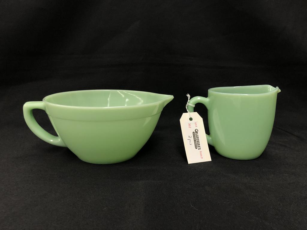 Two Pieces of Jadeite Fire King (1 of 1)
