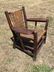 Pair of Old Hickory Paddle Arm Chairs & Foot Rest - 2
