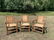 Set of 3 Old Hickory Arm Chairs