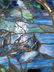 Antique Stained Glass Window with Mallard Ducks - 2