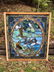 Antique Stained Glass Window with Mallard Ducks - 6