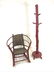 Old Hickory Painted Rocker & Rustic Coat Tree