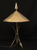 Contemporary Brass Table Lamp with Arrow Base