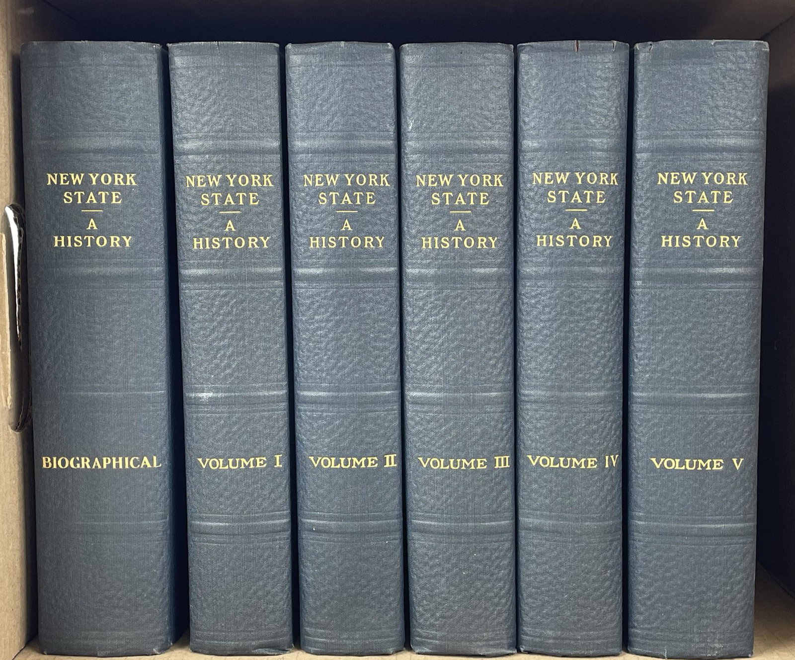 History of New York State 1927: Editor in Chief, Dr. James Sullivan. Volumes 1-5 plus Biographical. All in very good condition. From the collection of Everett G. Foster (1942-2010) Clayton, NY. Mr. Foster was a former chair of The C