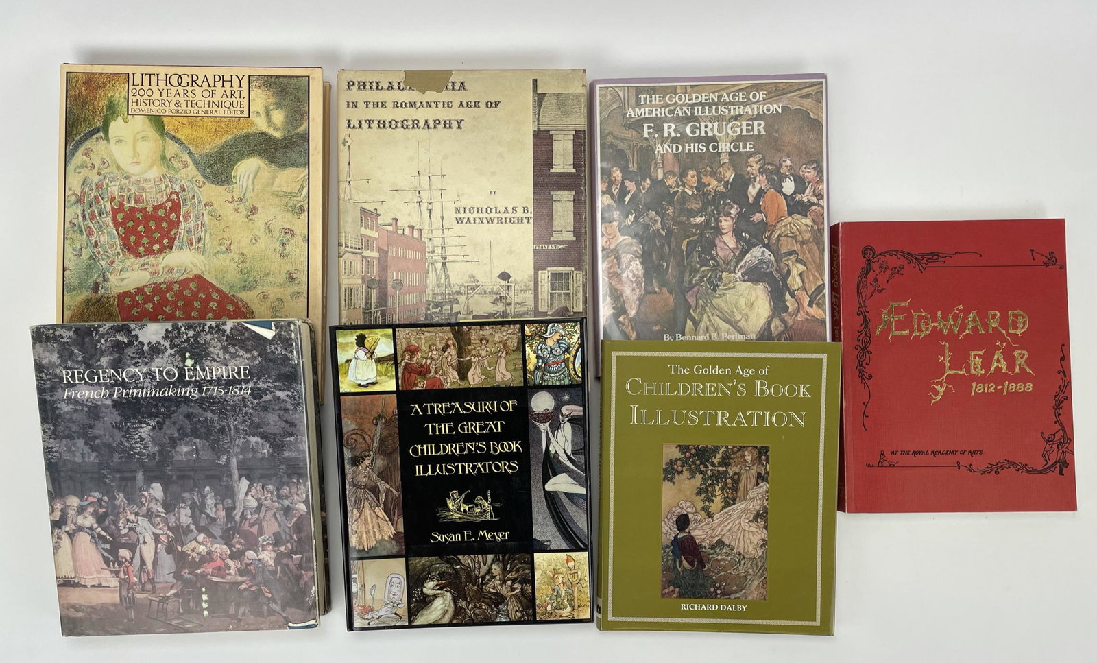 7 Modern Books on Lithography: Illustrations, print making,