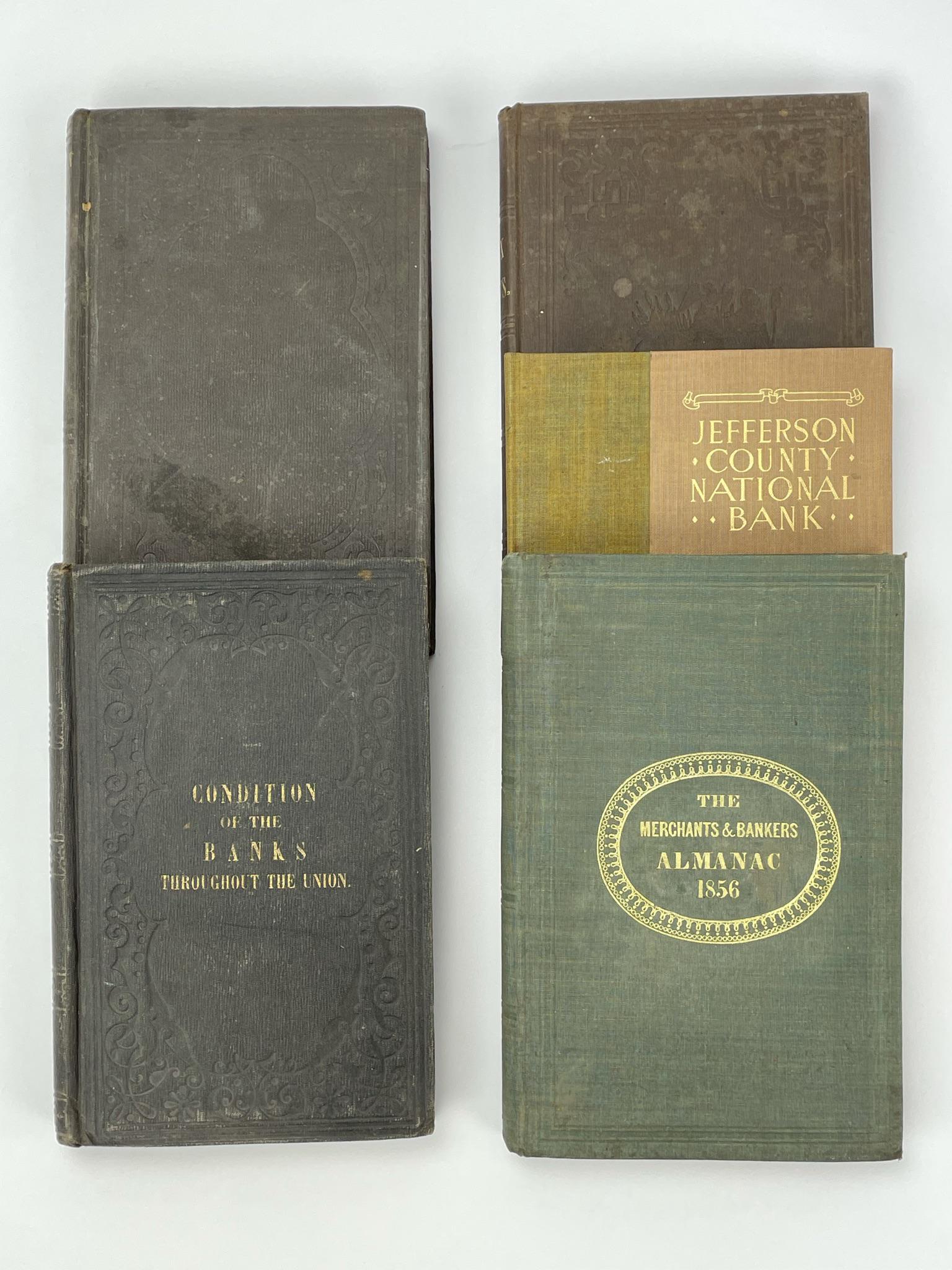 19th Century Banking & Tax Law Books: 5 Volumes
