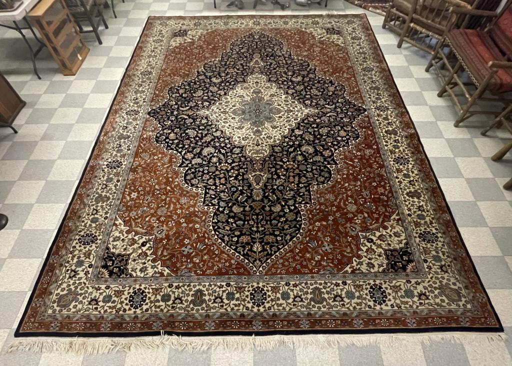 Hand Woven Wool Oriental Rug - 12' x 18' (1 of 7)