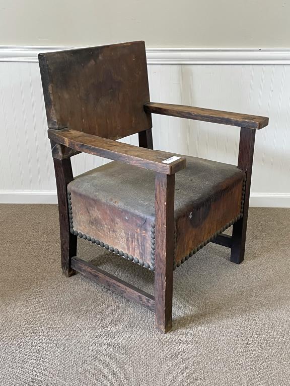 Early Mission Oak Arm Chair (1 of 6)