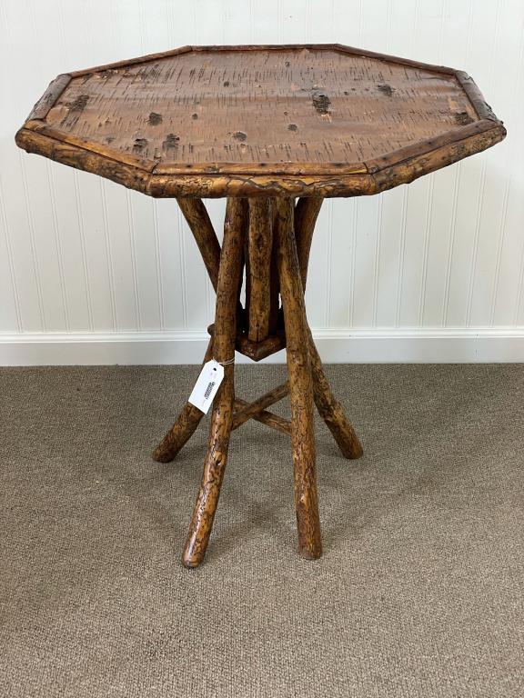 Adirondack Octagonal Rustic Drink Table (1 of 4)