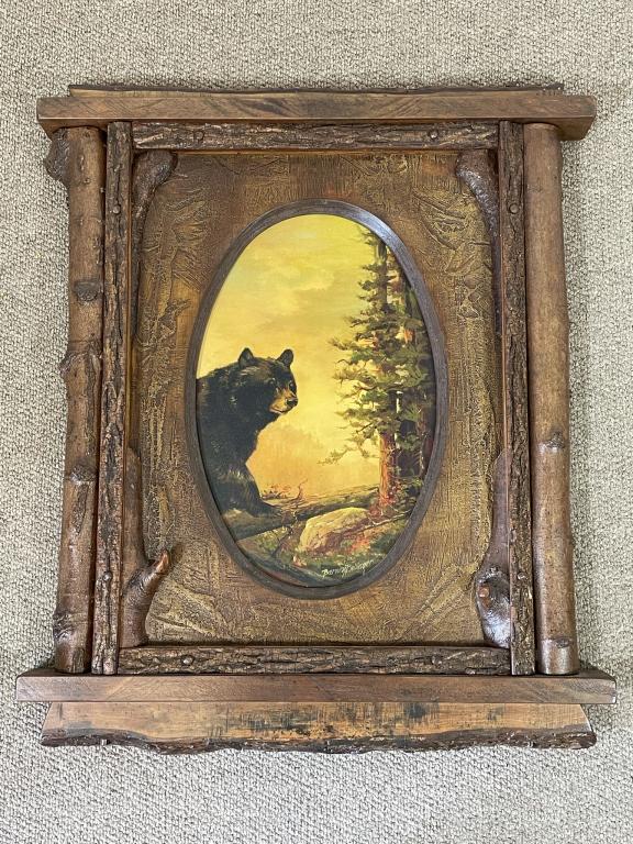 Barney Bellinger Custom Adirondack Frame w/ Bear (1 of 5)