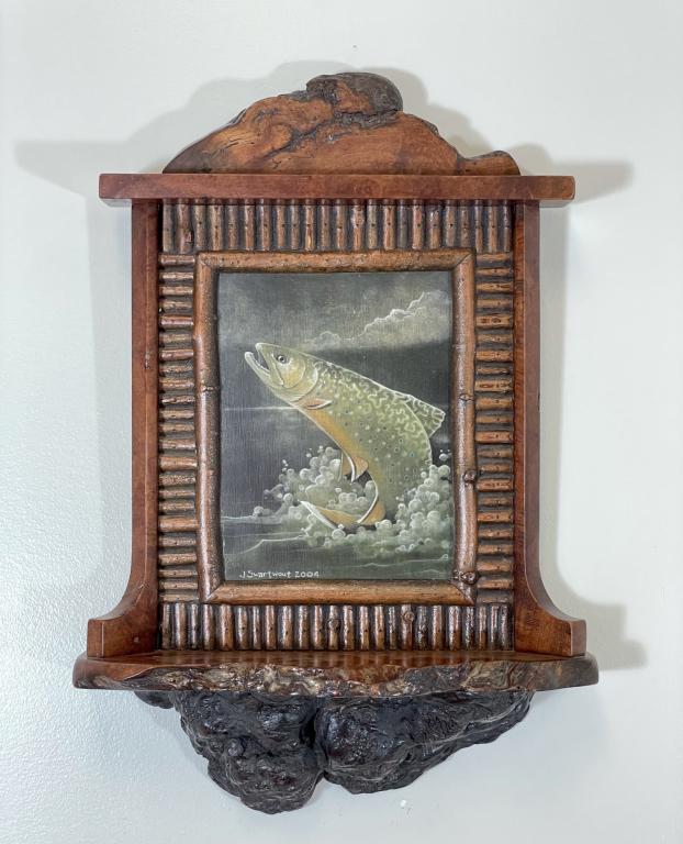 Jonathan Swartwout 2004 Oil Painting of Trout (1 of 4)