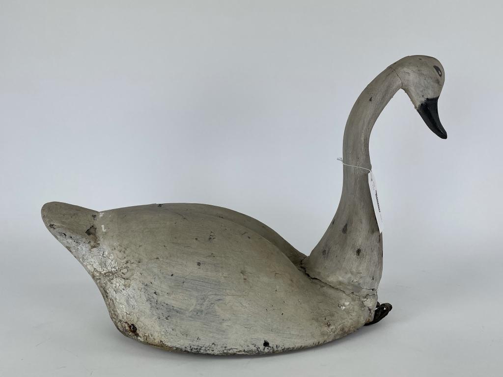 Early Carved and Painted Rare Swan Decoy (1 of 5)