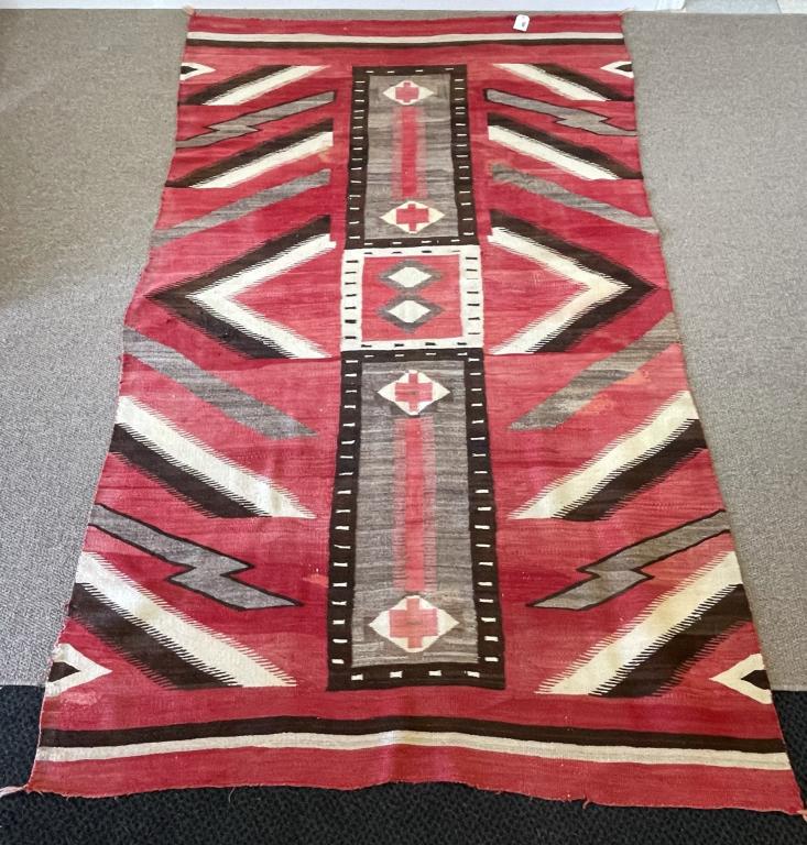 Red and Brown Navajo Blanket (1 of 5)