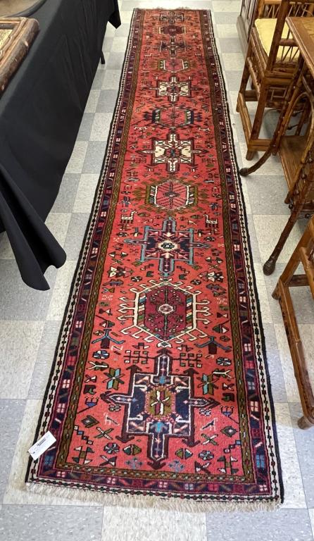 Hand Woven Oriental Runner Rug - 32" x 13' (1 of 3)