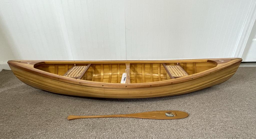 Indian Cedar Strip Model Canoe - 5' Long (1 of 6)
