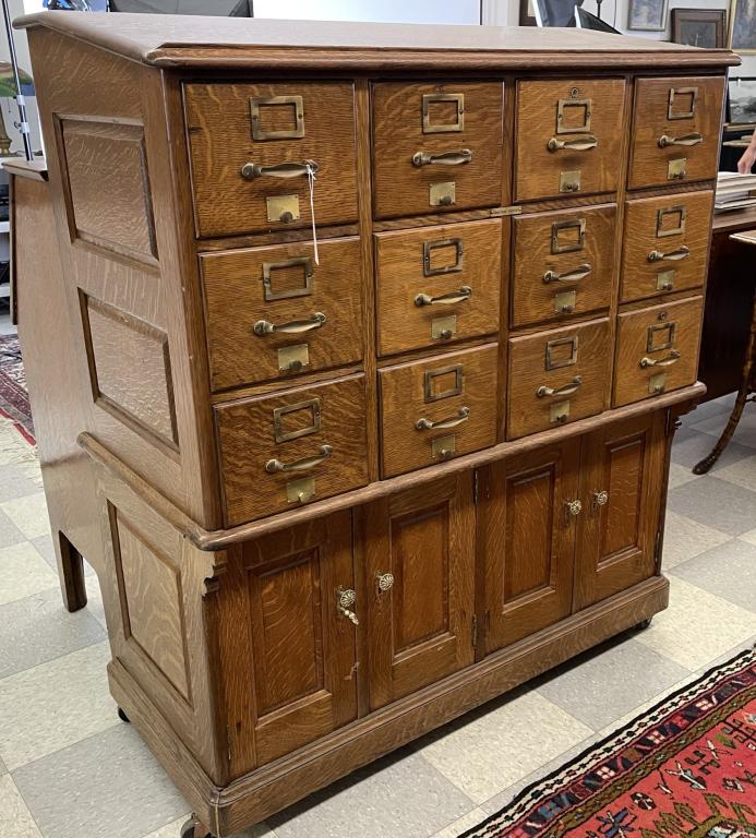 Quarter Sawn Oak File Cabinet (1 of 7)