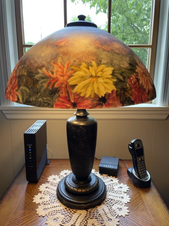 Reverse Painted Table Lamp (1 of 12)