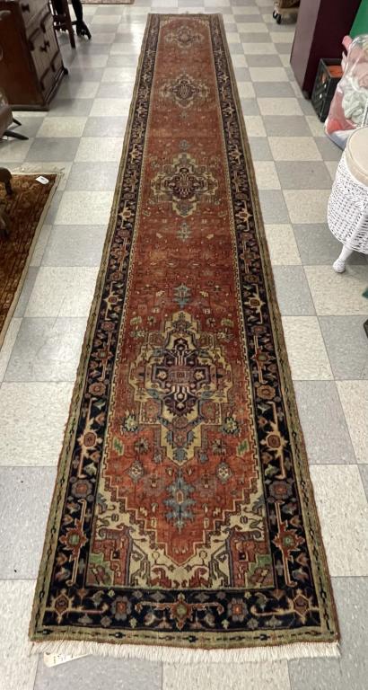 Hand Woven Oriental Runner Rug - 2 1/2' x 17 1/2' (1 of 5)