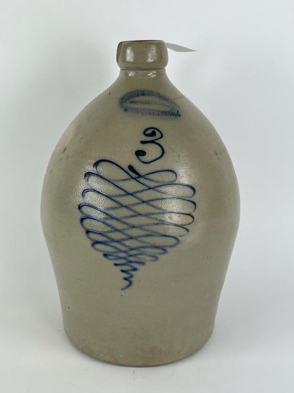 Burger & Lang 3 Gallon Blue Decorated Jug (1 of 5)