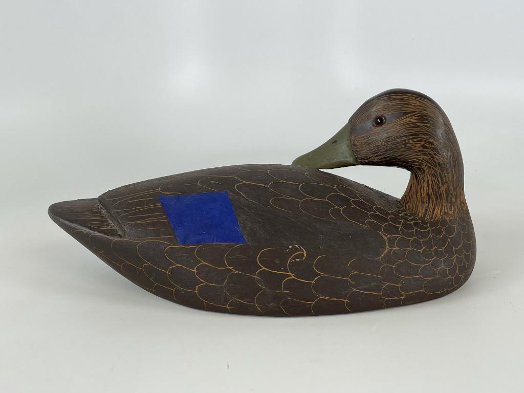 Cliff Avvan Preening Black Duck Decoy (1 of 5)