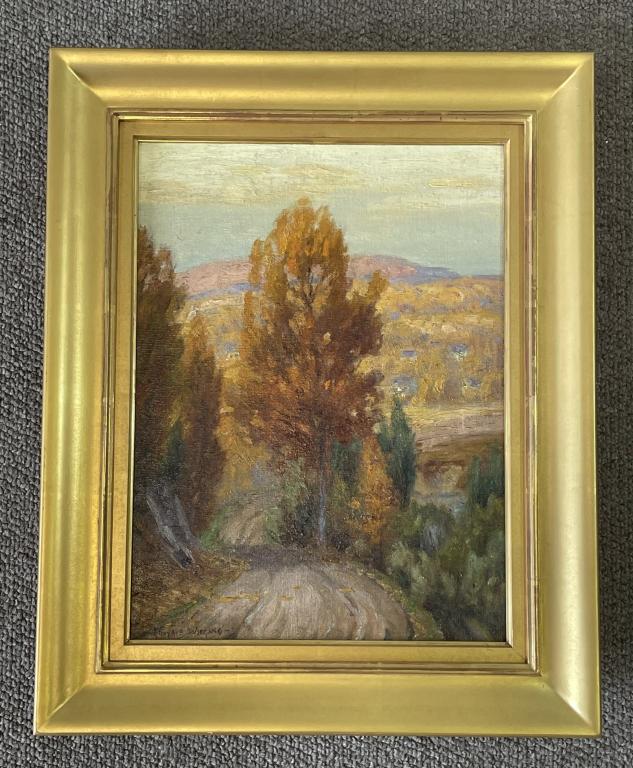 Gustav Wiegand Oil on Canvas Fall Landscape (1 of 4)